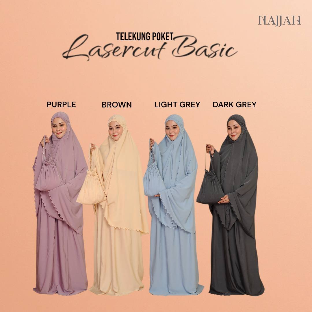 Telekung Poket Lasercut Basic
