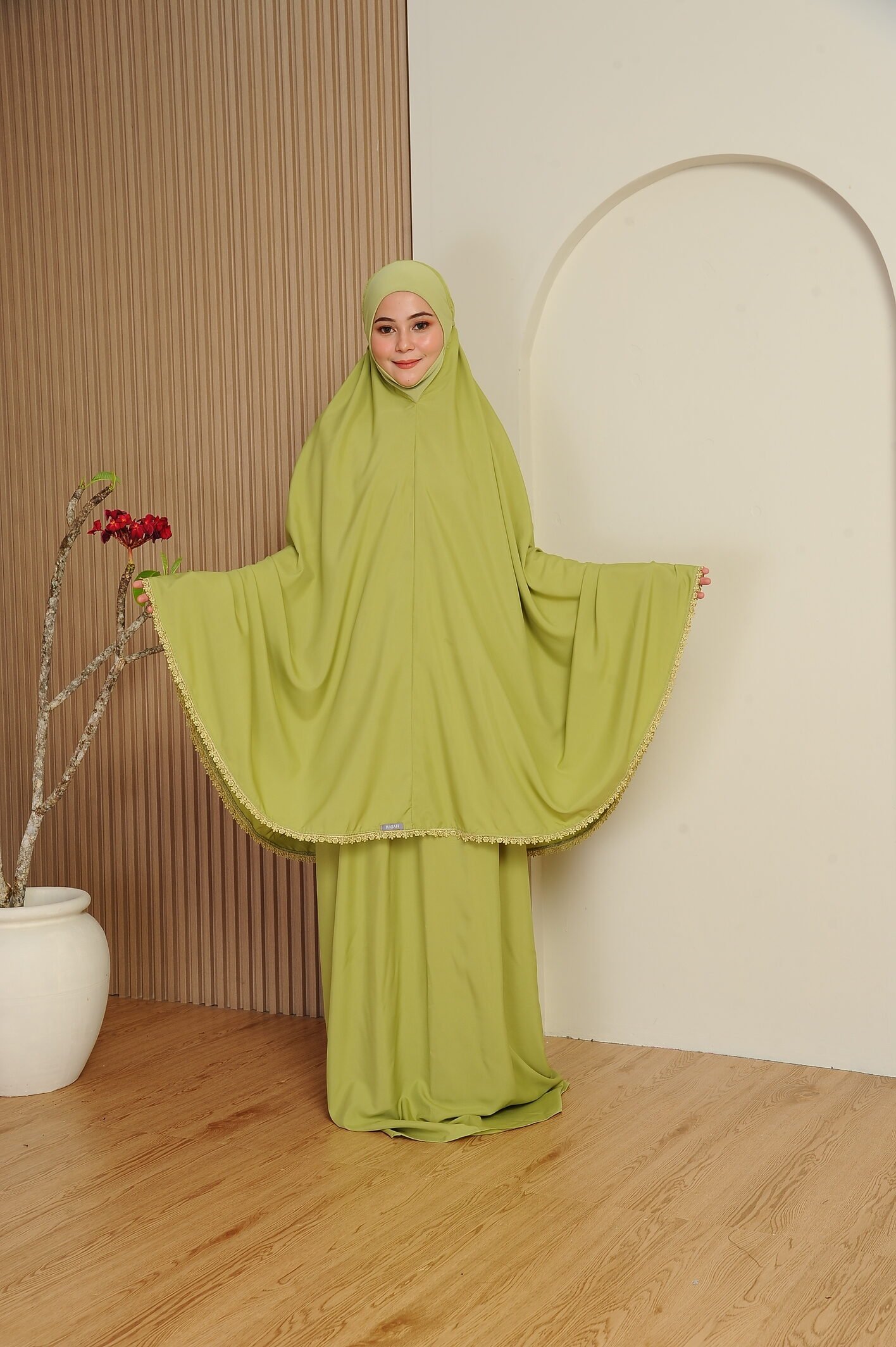 Telekung Kaseh Lace - Image 2