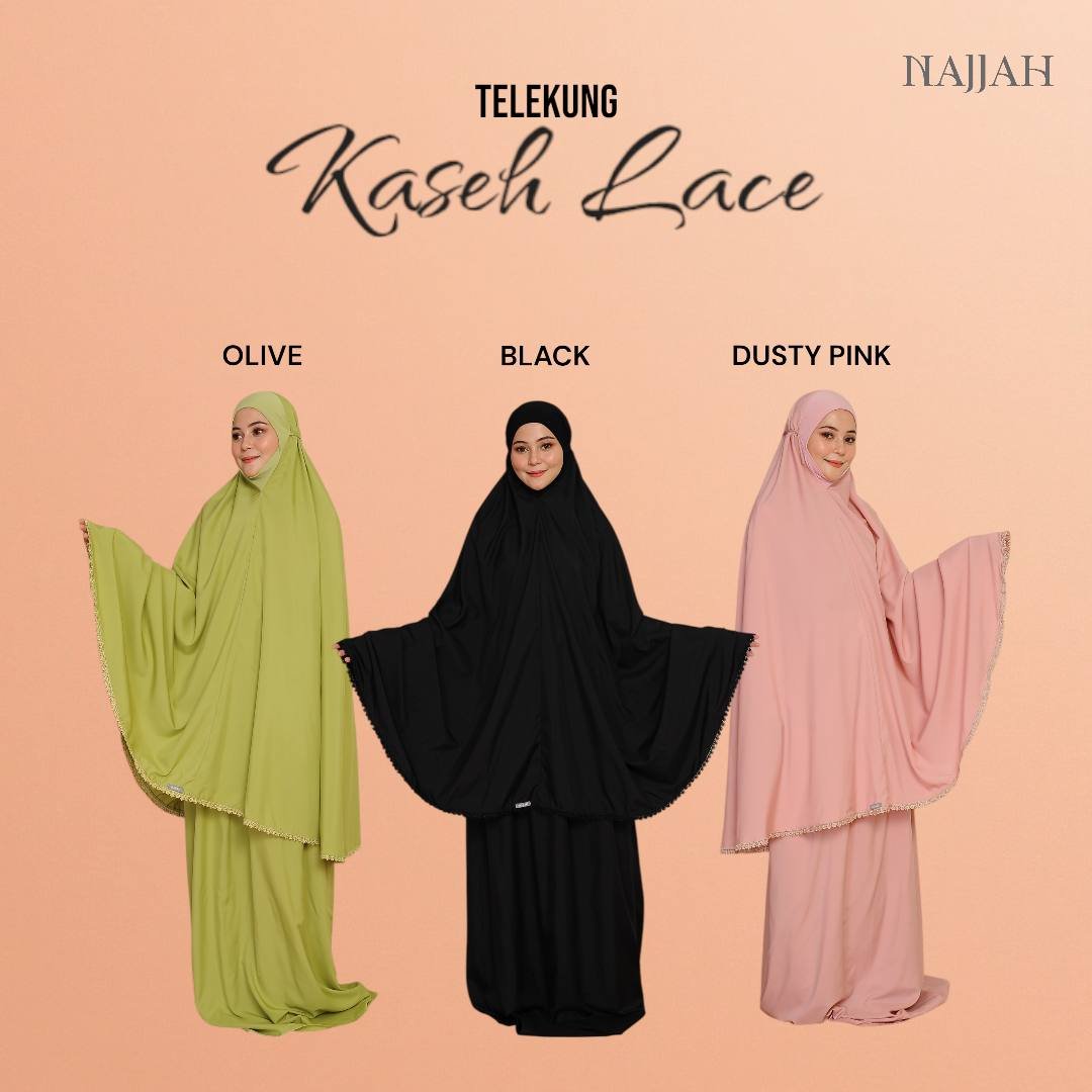 Telekung Kaseh Lace